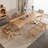 Modern simple rectangular solid wood table set