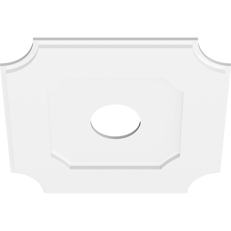 Médaillon de plafond contemporain en PVC de qualité architecturale 22 po x P 5 po x P 13 po x P 1 po
