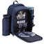 4-Person Picnic Basket Backpack With Insulated And Leak-Proof Cooler Compartment, Wine Rack, Fleece Blanket, Cutlery Set