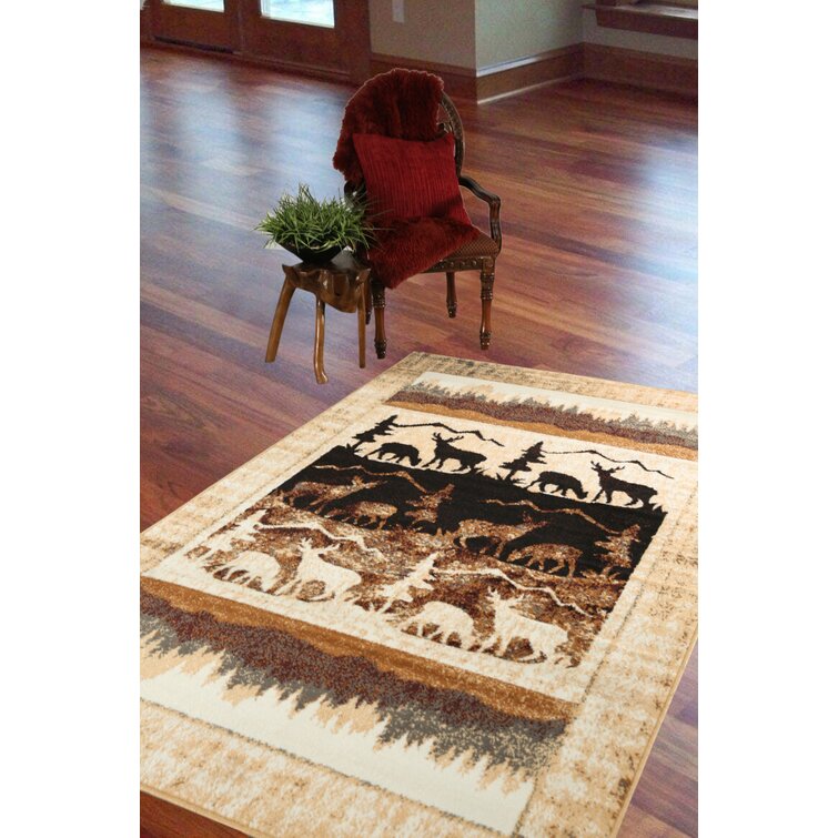 Loon Peak Williamson Rocky Mountain Welcome Doormat, Brown