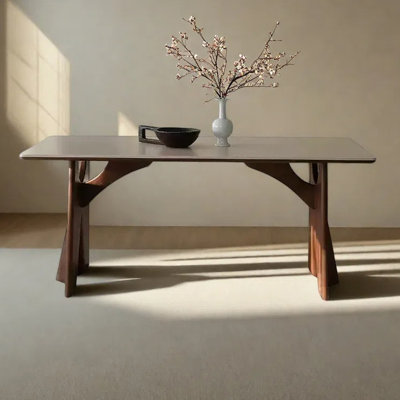 Table de salle à manger rectangulaire rétro