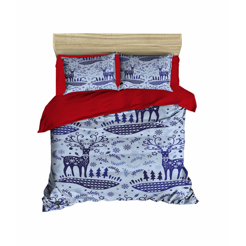 Bruton Polyester No Pattern Duvet Cover Set with Pillowcases