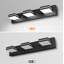 Éclairage pour meuble-lavabo moderne rotatif à 3 lumières DEL avec luminosité réglable noir mat-129899890-129899892-129899896-129899904