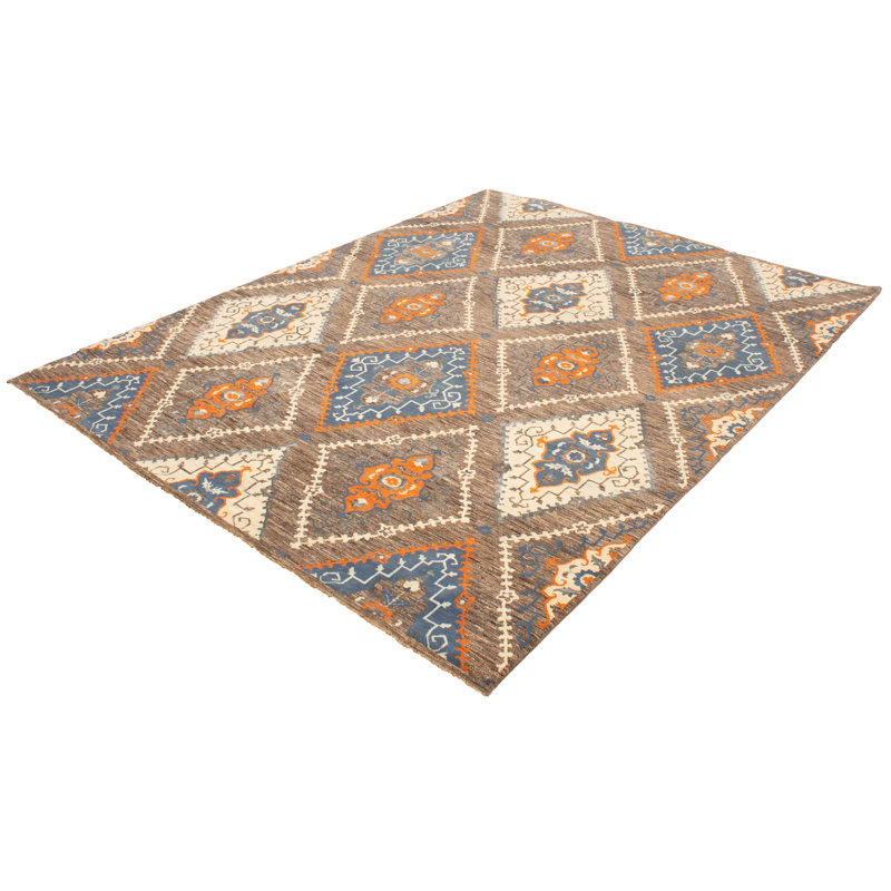 Tapis intérieur en laine moderne 9 pi 3 po x 12 pi 5 po "one-of-kind" -the main noué la 2010 Rakesh