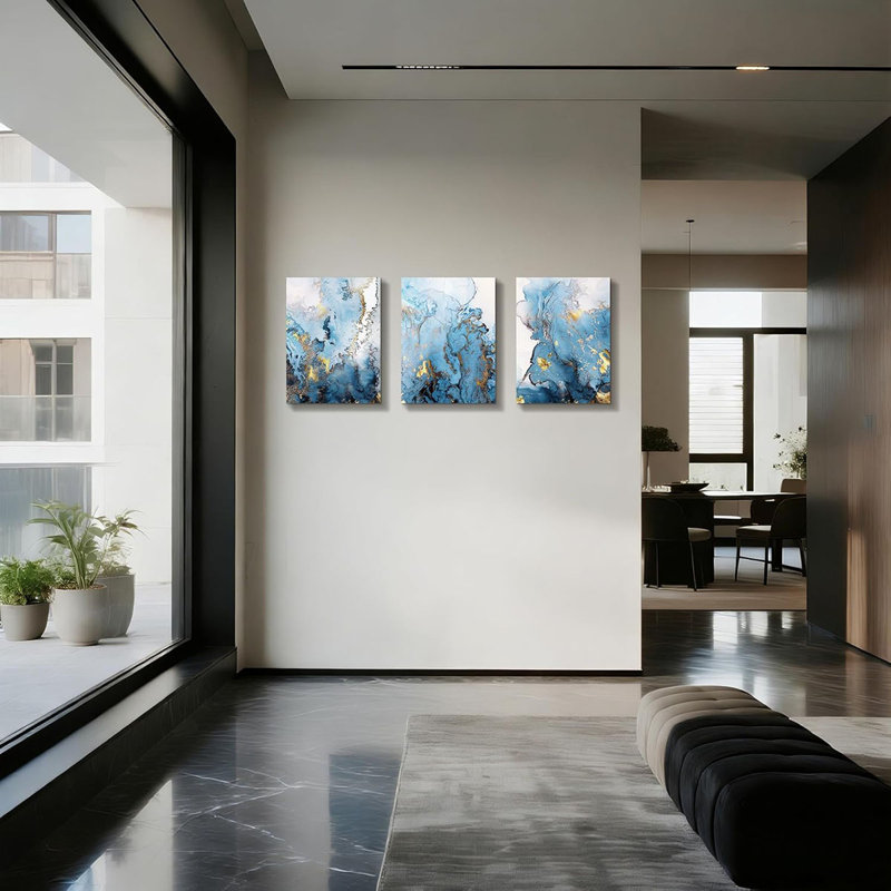 3 Piece Wrapped Canvas Wall Art