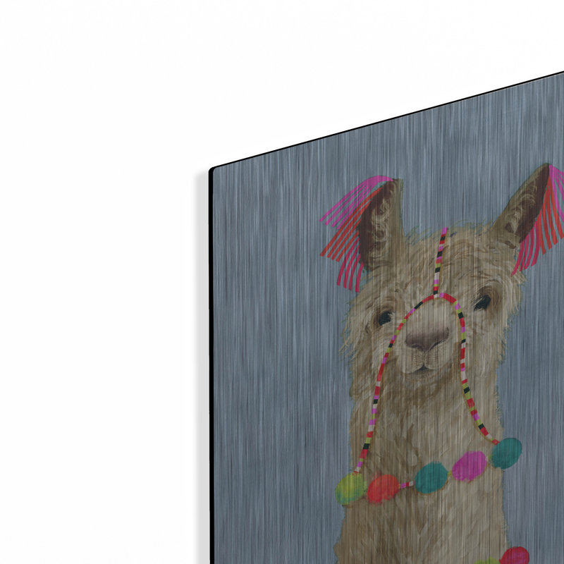 " Adorned Llama III " by Victoria Borges, 16" H x 12" W
