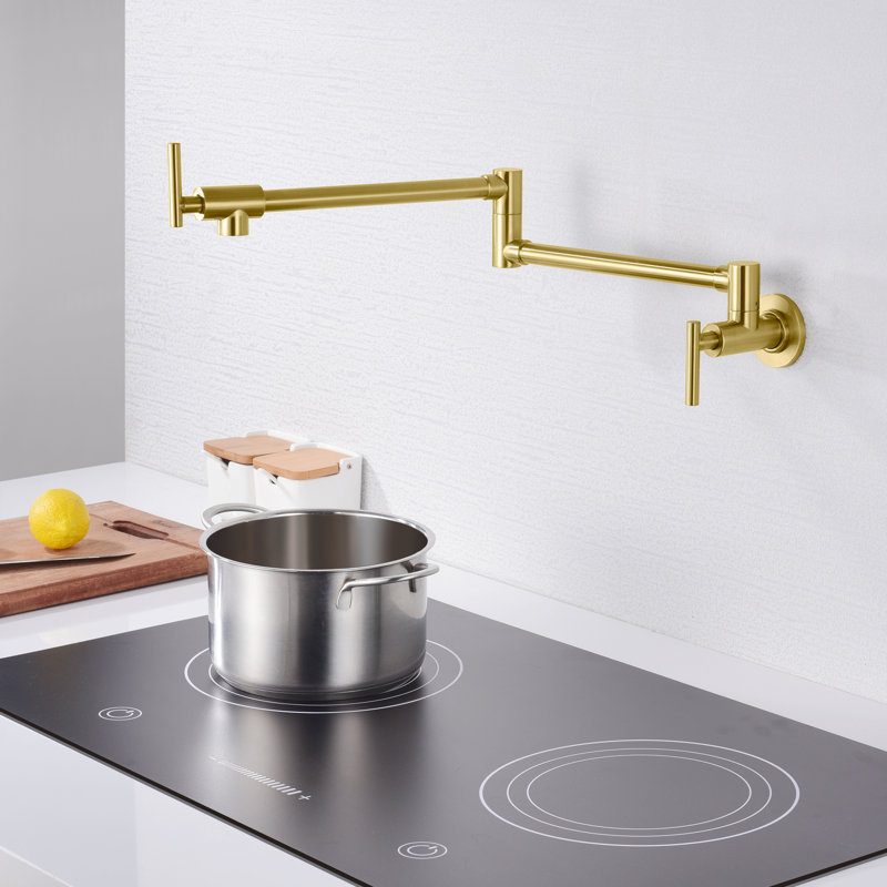 Robinet remplisseur de pot avec accessoires, Or brossé