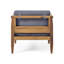 Chaise de patio d'extérieur avec coussins Leist-192065658