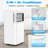 Portable Air Conditioners 10000 BTU, Small Portable AC with Cooling, Fan, Dehumidifier Function, 24H Timer, Cooling up to 350 Sq.Ft. Window Kit Panel