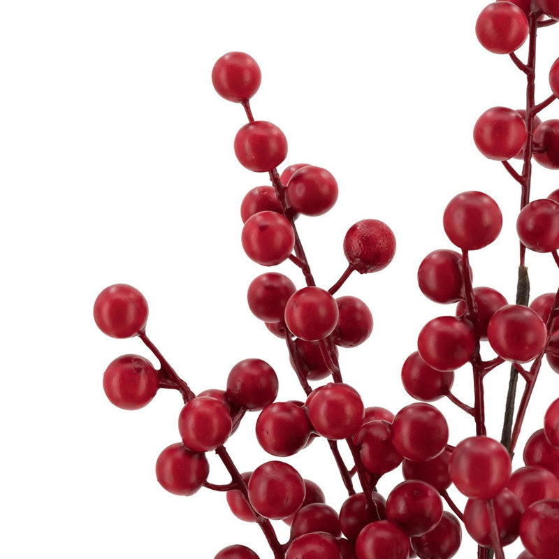 Red Berry Spray - 18" - Red