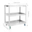 Chariot en acier inoxydable pour garage, atelier
