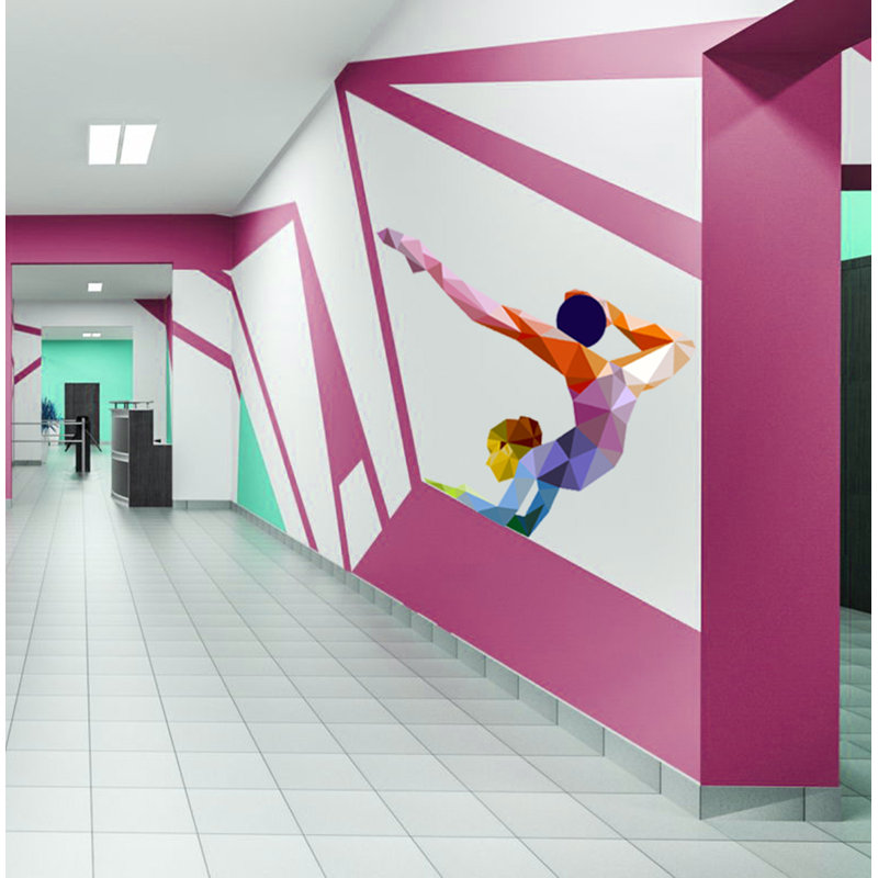 Sports Wall Decal, 33" H x 39" W
