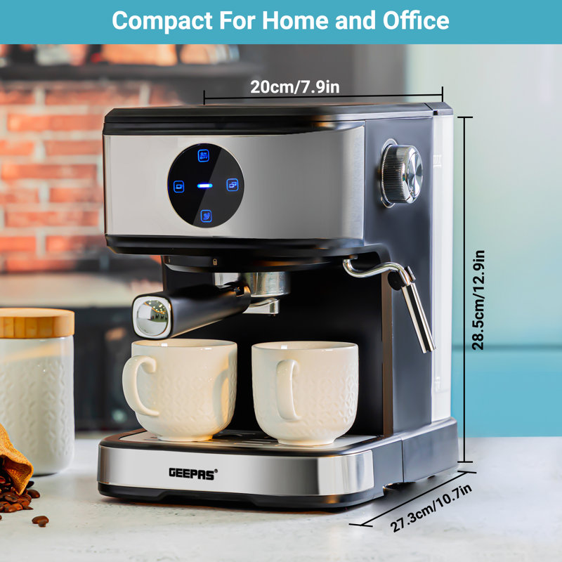 Geepas Automatic Espresso Machine with Frother