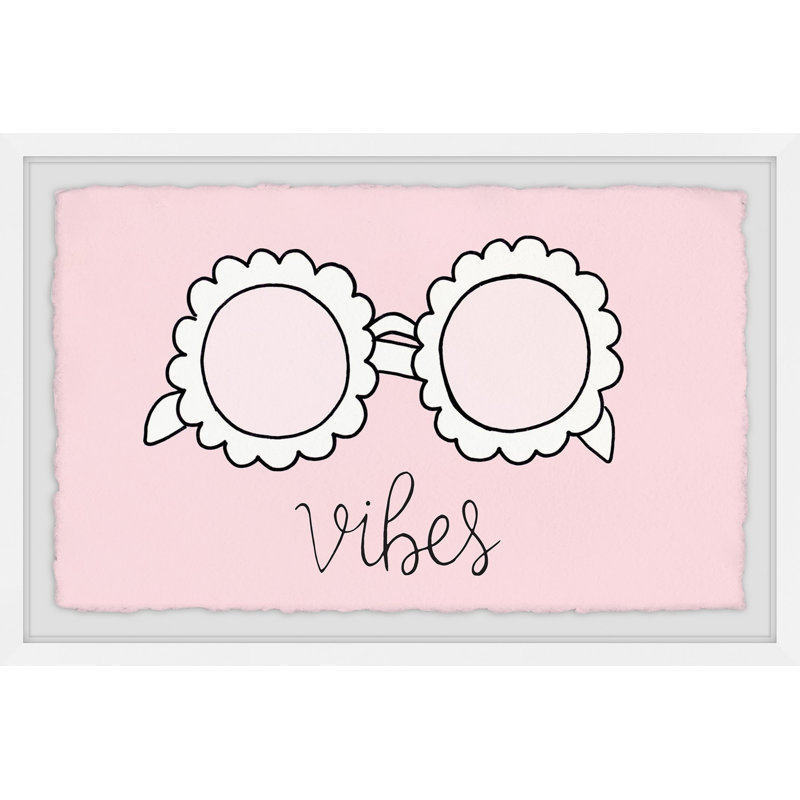 Sunglasses Vibes - Single Picture Frame Print, 30cm H x 46cm W
