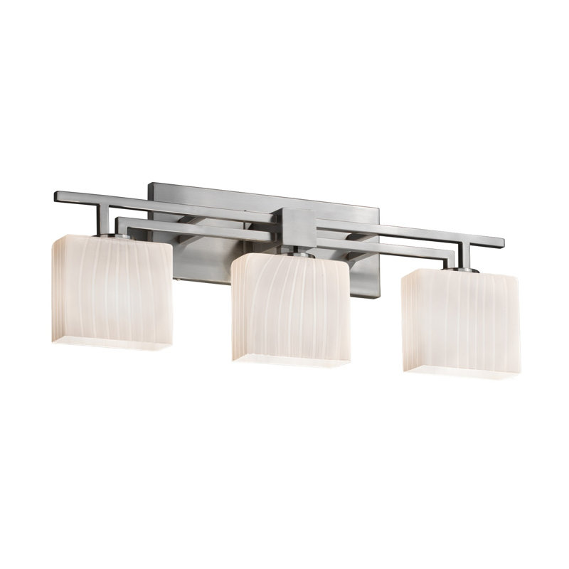 Éclairage pour meuble-lavabo 3 lumières Casson, Chrome poli, Ruban