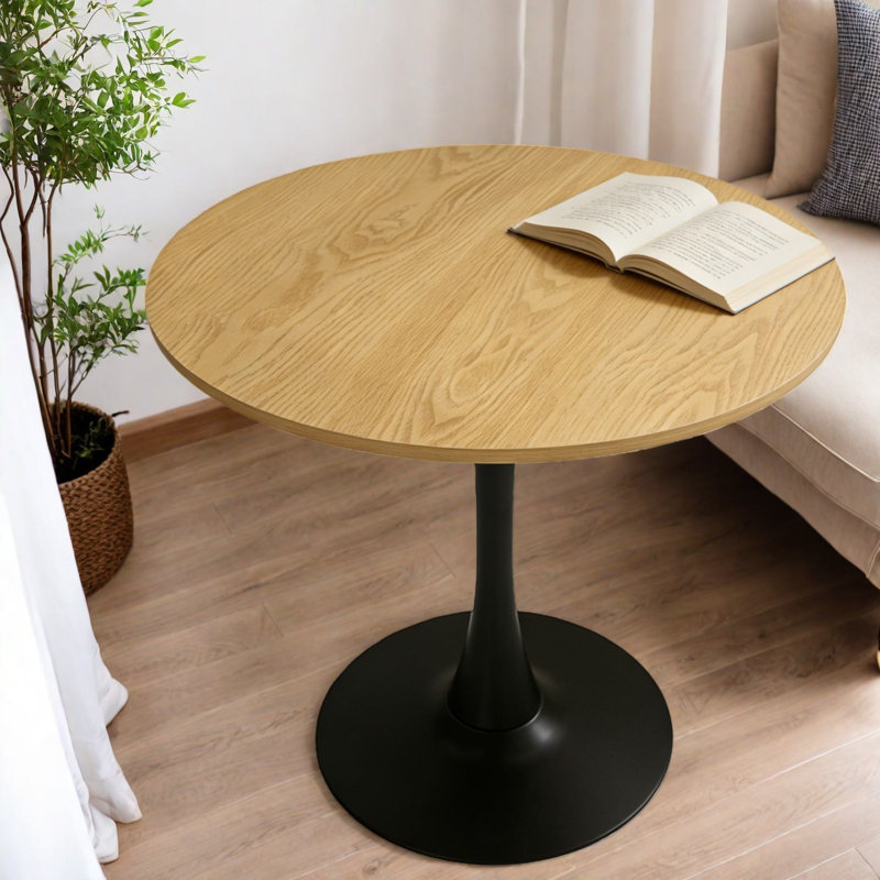 Dining Tables (table Only, No Chairs, Complete With Top And Legs), 31.5 In Mdf Steel Modern Kitchen Table