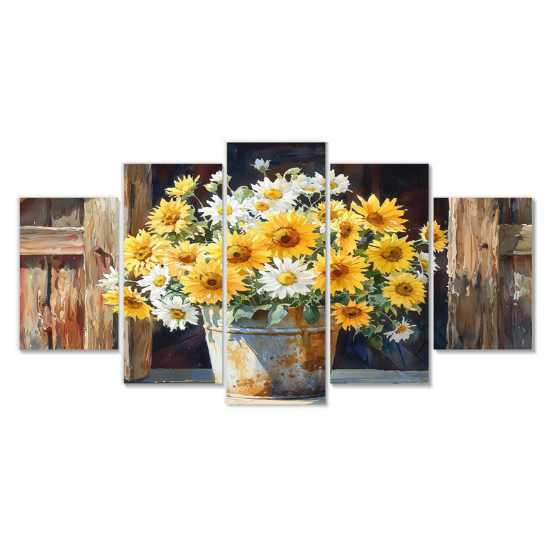 Braham - marguerites, art mural traditionnel
