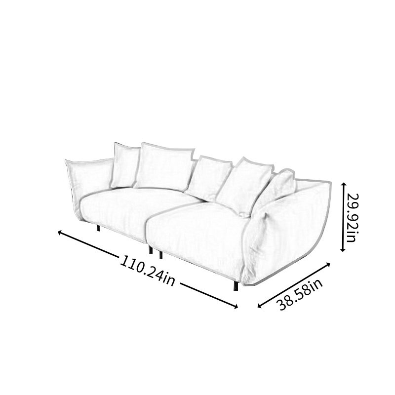 Chenille Minimalist Bread Couch