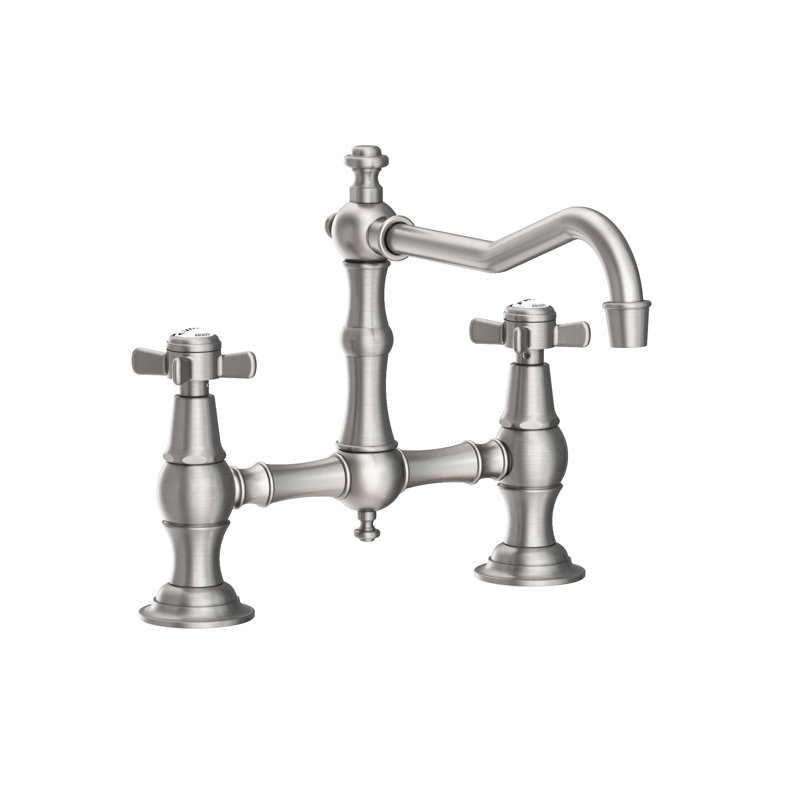 Fairfield Kitchen Bridge Faucet, Stainless Steel