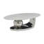 Table basse ovale en faux marbre pour le salon, design moderne-512415251