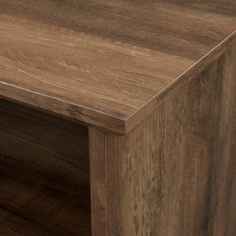 Baltasar 47'' Sliding Windowpane Door Sideboard, Rustic Oak