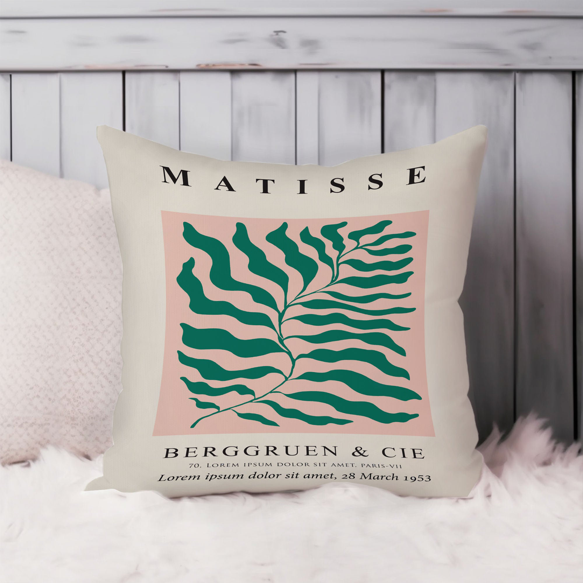 Ethan Taylor Botanical Matisse Plant Green and Pink Botanicals Leaf Mid