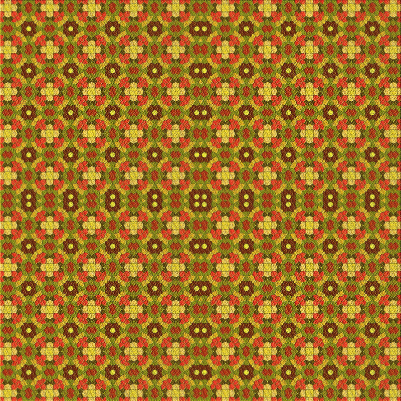 Floral Indoor Rug, Square 8'