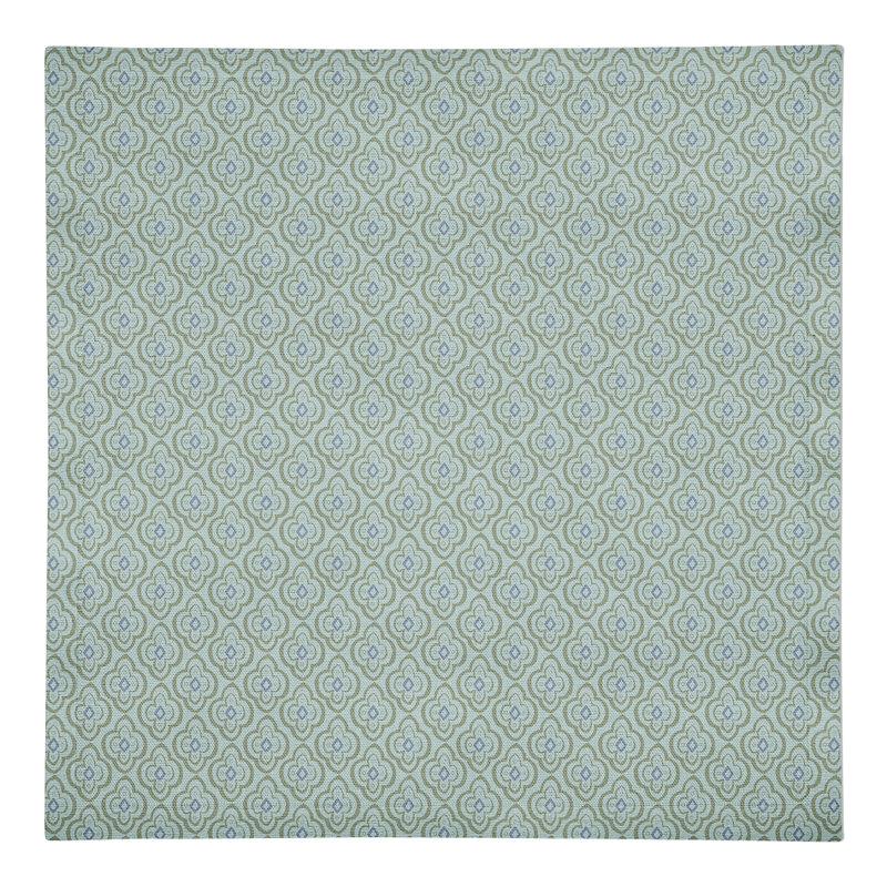 Eliah Cotton Geometric Square Napkin, Blue