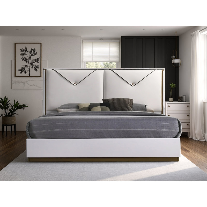 Upholstered Platform King Bed, King