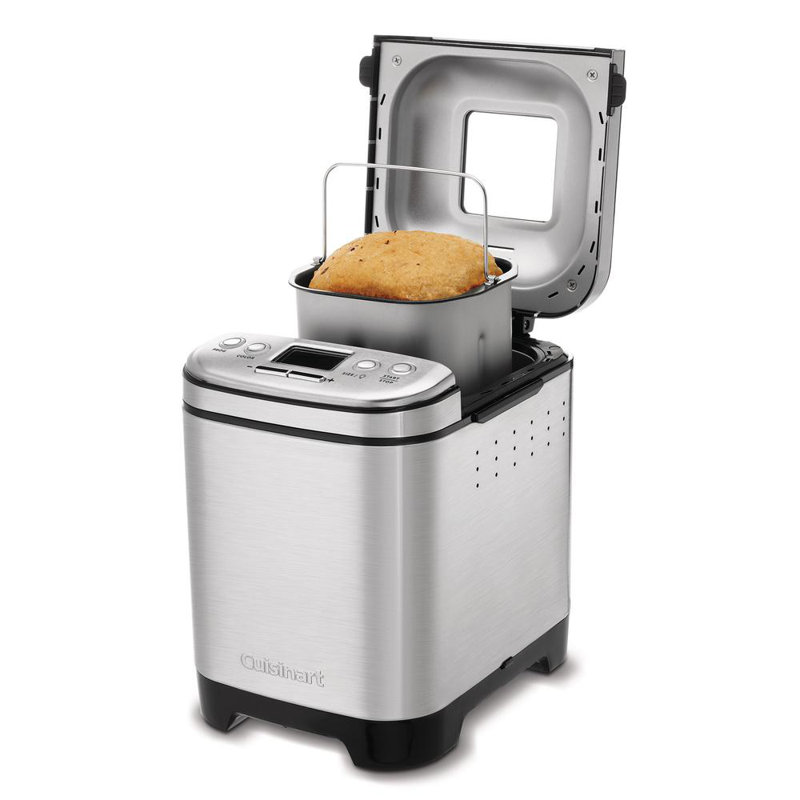 Cuisinart Bread Maker Machine, Compact and Automatic, Customizable Settings, Up to 2lb Loaves