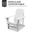 Chaise Adirondack en bois massif Grazierville-1970759613