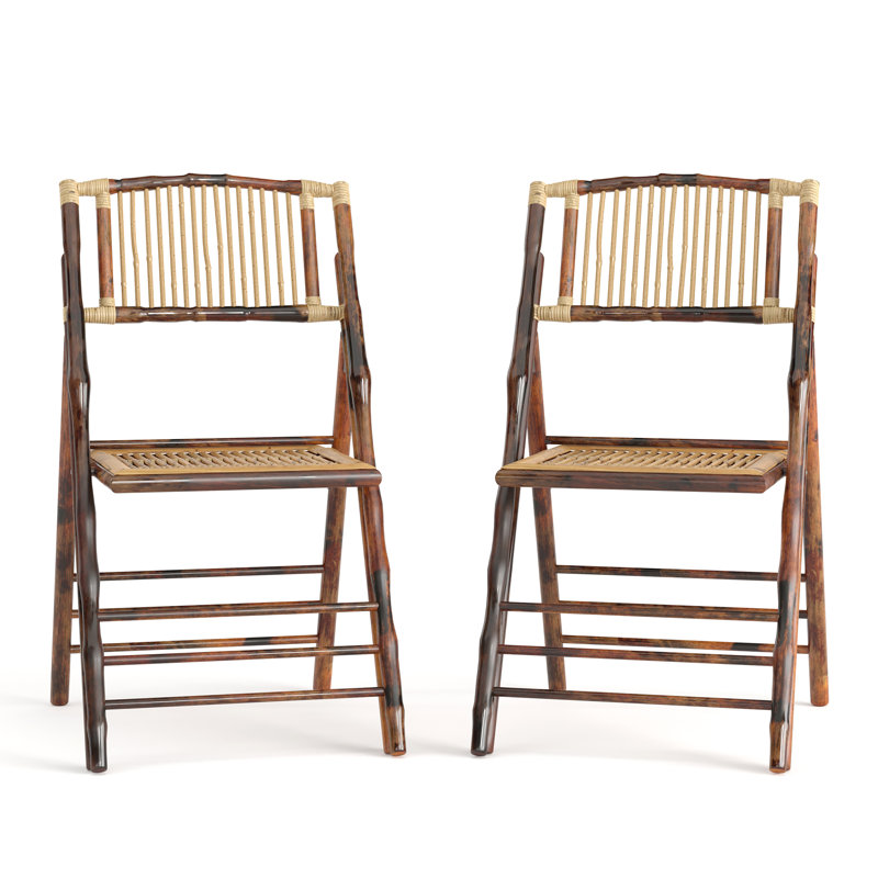 Chaise pliante Elliott Bamboo Wood - Chaise pliante pour événement - Chaise pliante commerciale