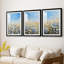 FLORAL Series XIX - reproduction encadrée sur mesure de qualité supérieure mate - 3 pièces-549433905