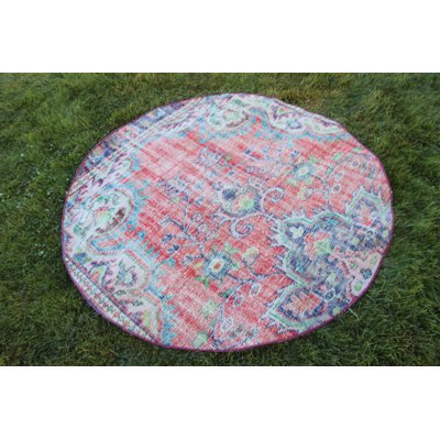 Tapis turc vintage rétro rouge pour décoration de salon ou d'entrée Boho