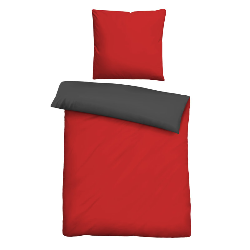 Mikrofaser-Bettwäsche, Ruby, Single - 1 Pillowcase (80 x 80 cm)