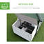 Poulailler 75,19 po, système de ventilation, verrouillable pour cabane en bois de 30 po de largeur, toit en asphalte, blanc, long