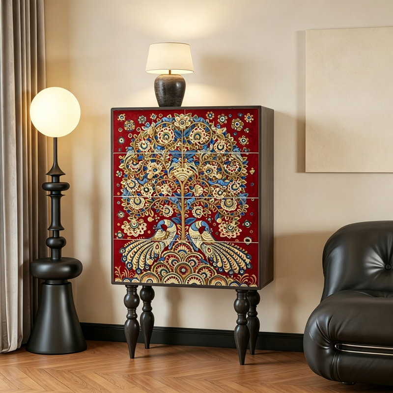 Coffre de rangement de luxe en bois massif