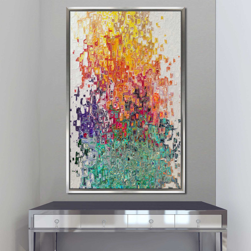 Acts 2: 38, réception du cadeau (vertical) par Mark Lawrence, reproduction, Cadre flottant argent