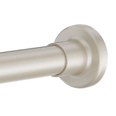 Tringle de rideau de douche 32-80 pouces, tringle de rideau de douche à tension réglable sans perçage, tringle de rideau en acier inoxydable de 1 pouce de diamètre