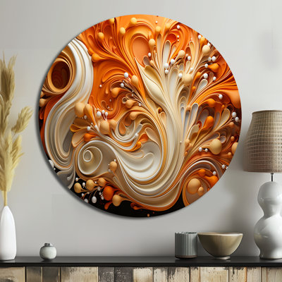 Goujon - Art abstrait rond en métal