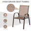 Ensemble de 4 chaises de patio Red Barrel Studio® avec jardin en acier-759618961
