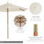Parasol de plage 98,4 po Seleni-1044820404