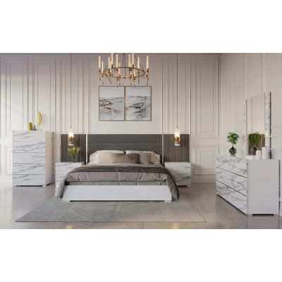 Francheska 5 Piece Bedroom Set King