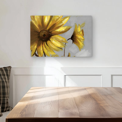 Mountain arnica flowers - Contemporary Livingroom metal print