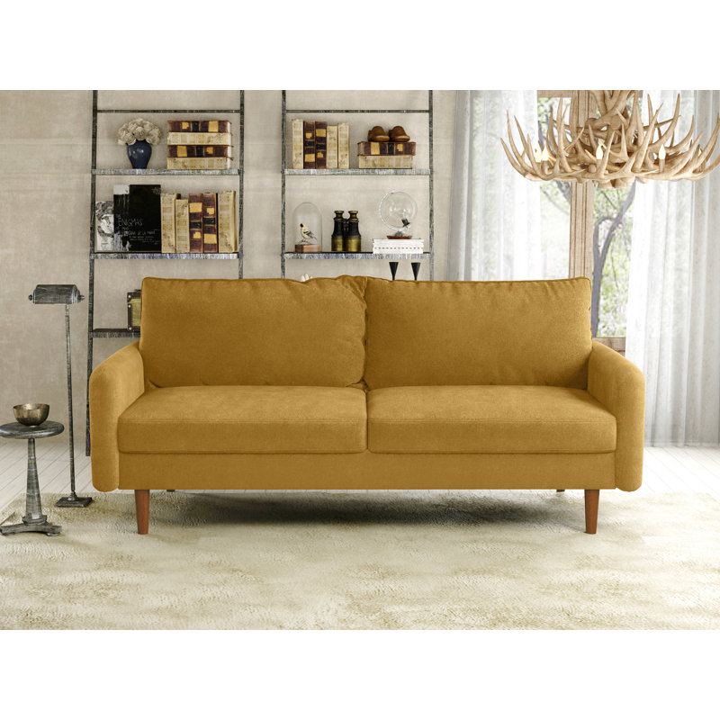 Cilla 70'' Upholstered Sofa, Ginger Velvet