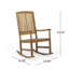 Chaise berçante pour l'extérieur Arcadia, bois d'acacia