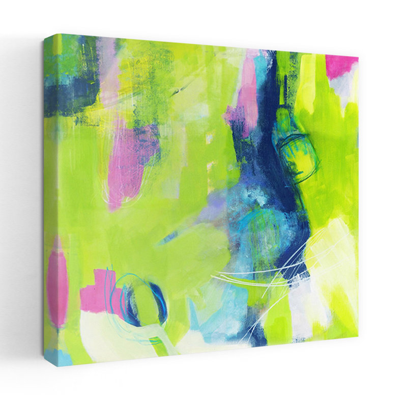 Rien n'est juste, art contemporain abstrait, H 18 po x l 18 po