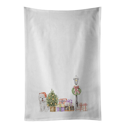 Ensemble de 2 serviettes de cuisine West Highland White Terrier