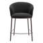 Chaise de bar 26 po noire et bronze