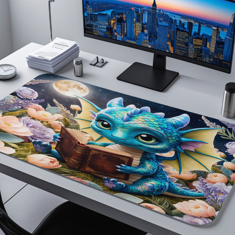 Polyester Desk Pad, 23.6x13.8